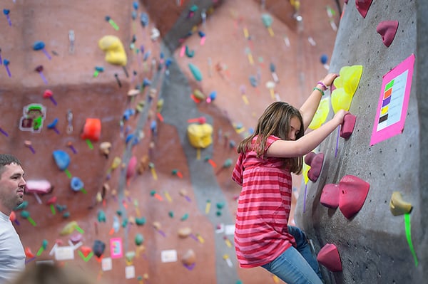 family activities rock climbing