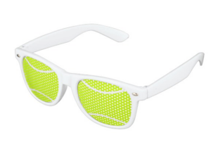 tennis birthday party favor. sunglasses